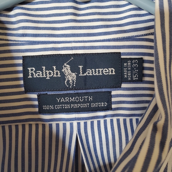 Polo Ralph Lauren men's pinstripe button down shirt - Picture 3 of 7